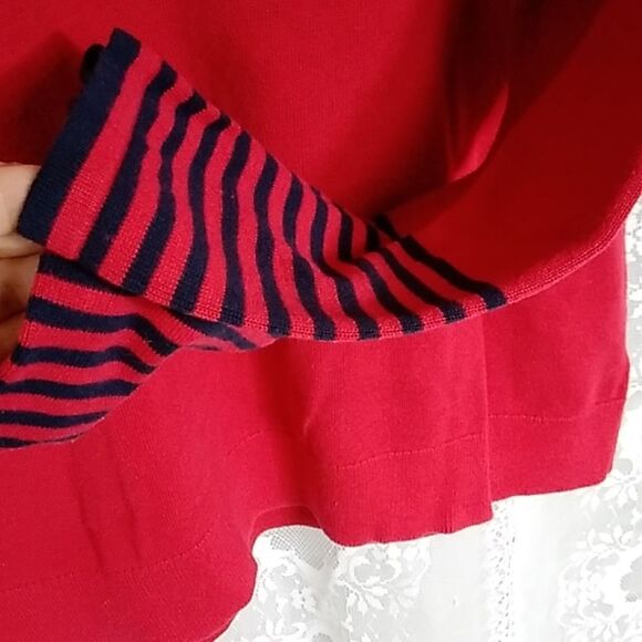 NAUTICA RED AND BLACK WOMEN'S TOP BLOUSE SIZE XL - Picture 6 of 11